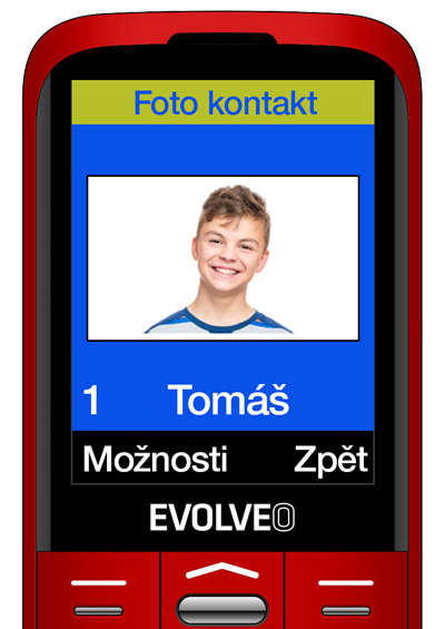 Mobilní telefon Evolveo EasyPhone XO červený