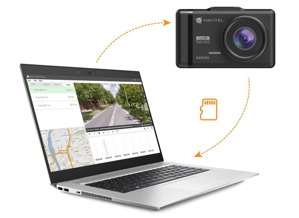 Autokamera NAVITEL R450 NV černá