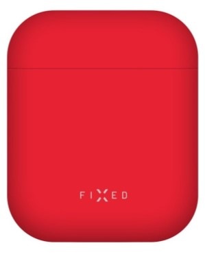 Pouzdro FIXED Silky pro Apple AirPods 1 a 2 červené