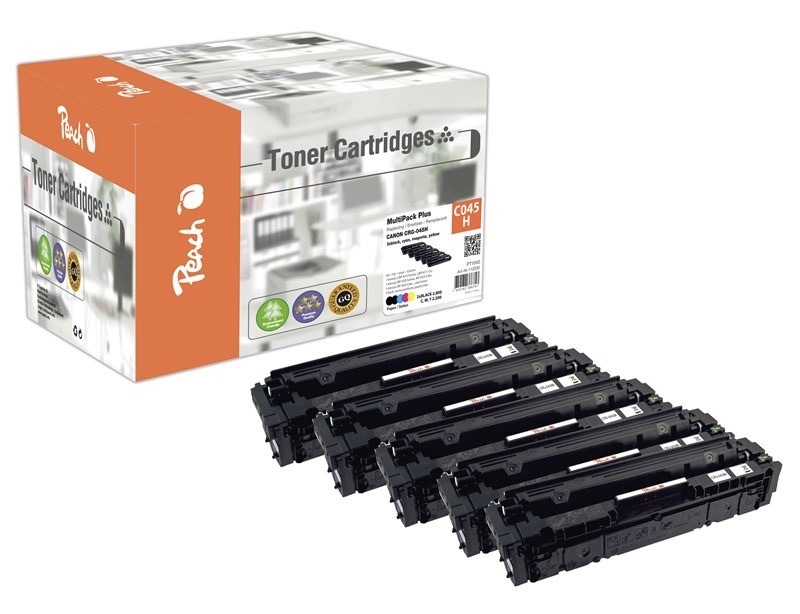Toner Peach Canon CRG045H MultiPac Plus, 2x2800/3x2200 stran   2xB vícebarevný