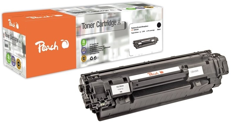 Černý toner Peach HP 36A, CB436A s výtěžností 2000 stran