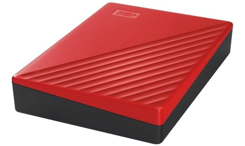 Externí pevný disk 2,5" Western Digital My Passport Portable 4TB, USB 3.0 červený