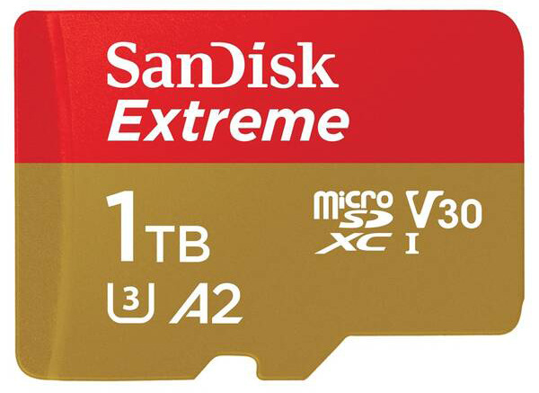 Paměťová karta SANDISK Micro SDXC Extreme 1TB UHS-I U3 (190R/130W) + adaptér