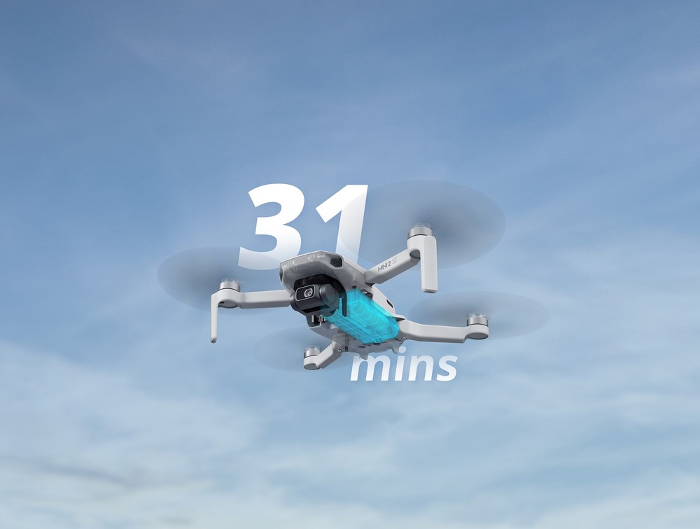Dron DJI Mini 2 SE Fly More Combo šedý Dron DJI Mini 2 SE Fly More Combo šedý