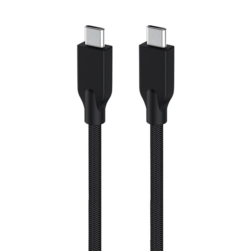 Kabel Genius USB-C / USB-C, 3A, PD 60W, 1,5m černý