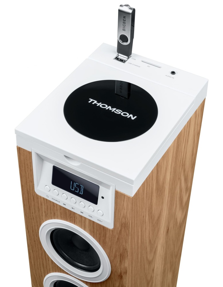 Reproduktor Thomson DS121CD bílý/hnědý