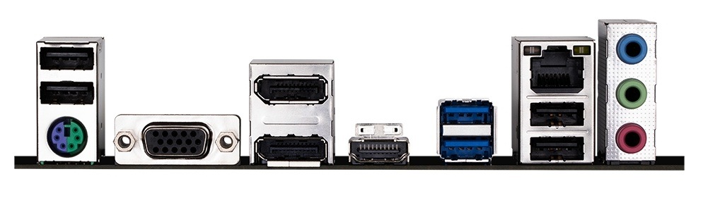 Základní deska GIGABYTE H610M H V2 MB Gigabyte H610M H V2 pohled na konektory