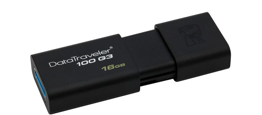 Kingston 16 GB DataTraveler 100 Gen 3, černá