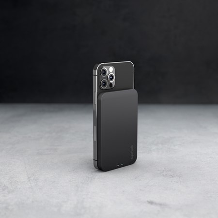 Powerbanka Epico 5000 mAh Aluminium Magnetic Wireless šedá