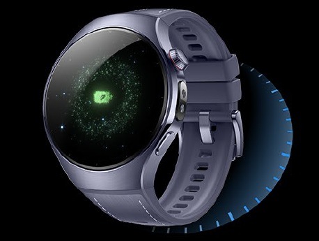 Chytré hodinky Huawei Watch 5 46 mm LTE NFC - Black + Fluoroelastomer Strap černé
