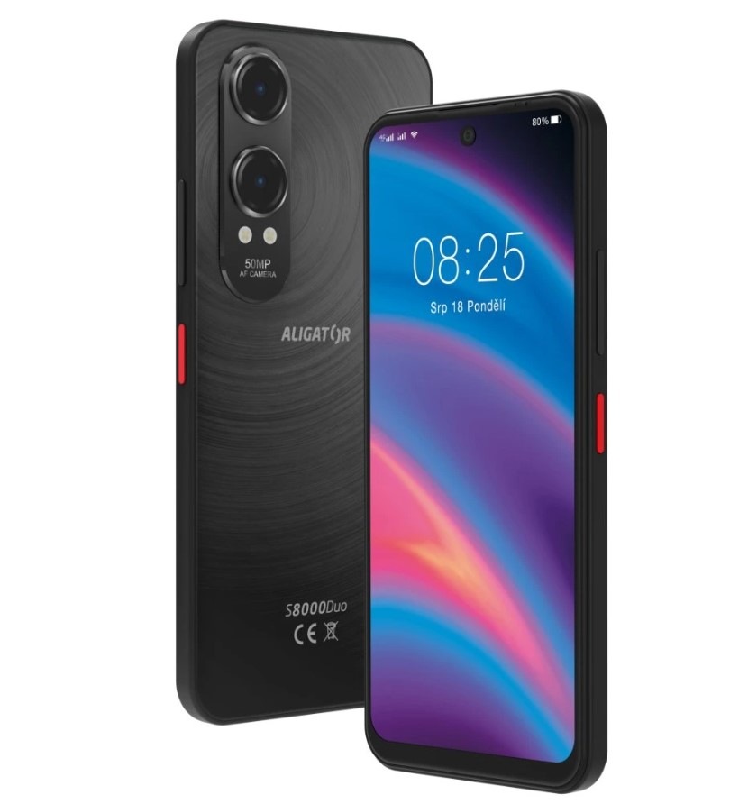 Mobilní telefon Aligator S8000 Duo 4 GB / 128 GB černý