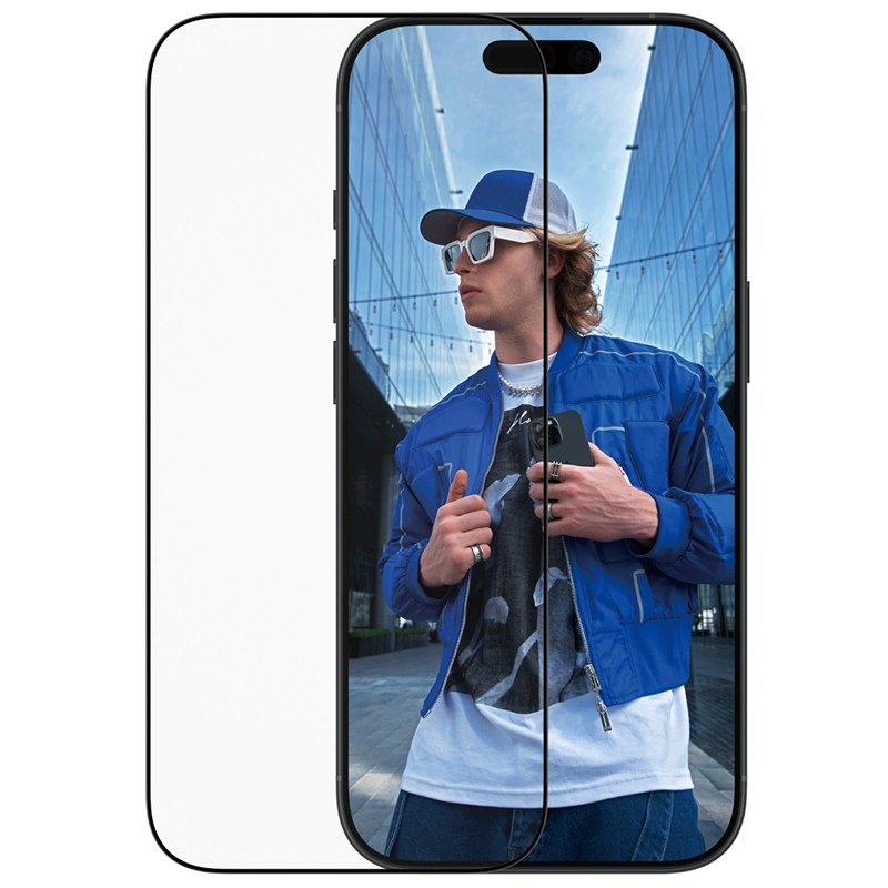 Tvrzené sklo PanzerGlass Ultra-Wide Fit na Apple iPhone 17/16 Pro s instalačním rámečkem