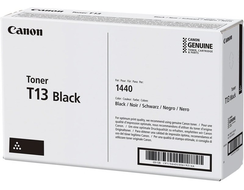 Toner Canon s výtěžností 10 600 stran, černá barva