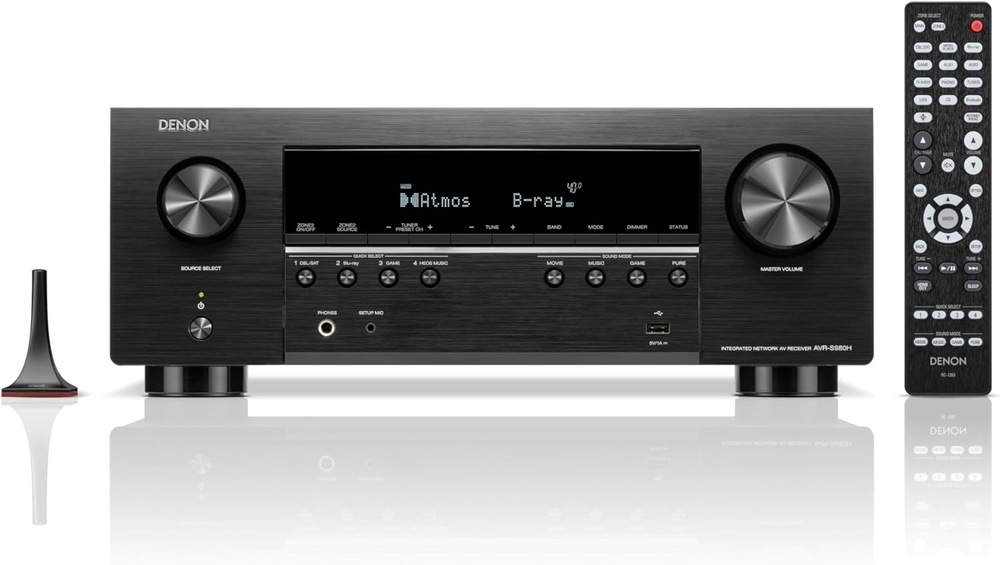 AV Receiver Denon AVR-S980H + repro Polk MXT60/MXT30C/MXT15 černý AV receiver Denon AVR-S980H s dálkovým ovladačem