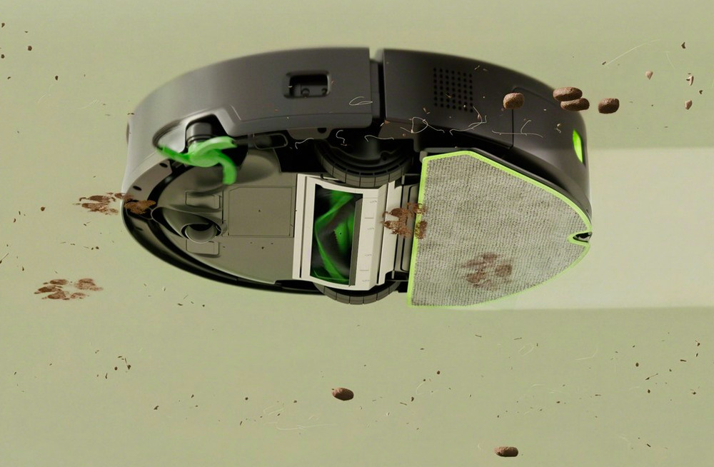 Spodní část iRobot Roomba 115 Combo s hlavním kartáčem a mikrovláknovou podložkou