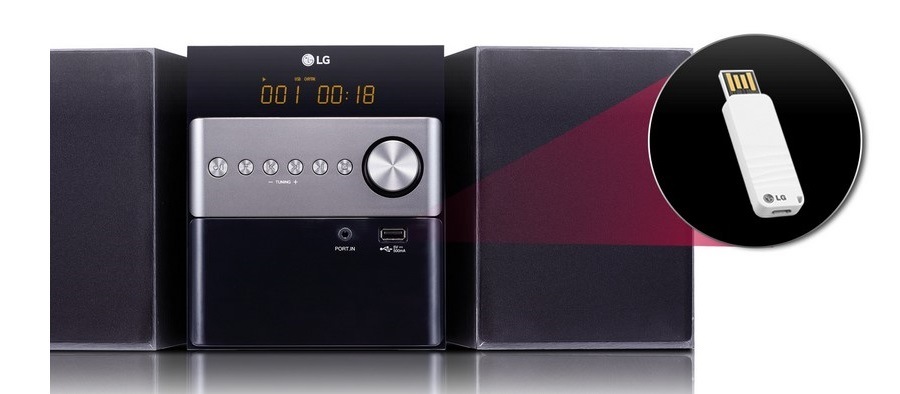 Mikrosystém LG CM1560 černý Mikrosystém LG CM1560 černý