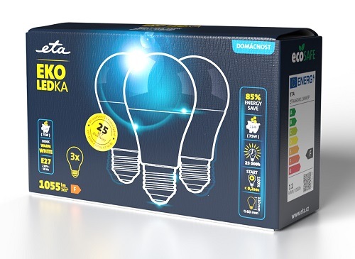 Žárovka ETAA60W11WW3P, LED