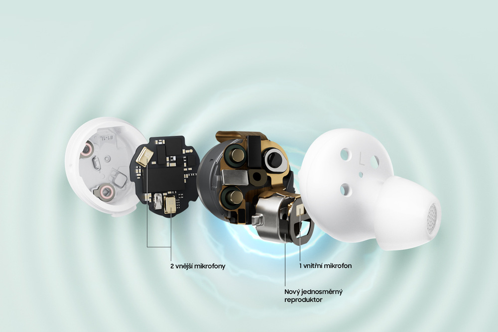 Sluchátka Samsung Galaxy Buds FE bílá Sluchátka Samsung Galaxy Buds FE bílá