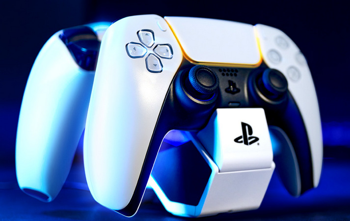 Dokovací stanice PowerA Twin Charging Station pro DualSense Wireless Controllers černá/bílá
