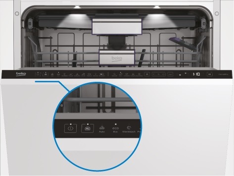 Myčka nádobí Beko Beyond BDFN26420WA bílá myčka nádobí Beko BDFN26420WA, ovládací panel Direct Access