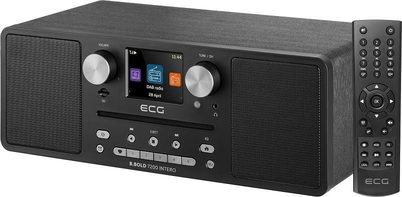 Internetový radiopřijímač s DAB+ ECG B.BOLD 7200 černý Internetový radiopřijímač s DAB+ ECG B.BOLD 7200 černý