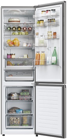 Chladnička s mrazničkou Haier HDPW5620BNPK nerez Chladnička s mrazničkou Haier HDPW5620BNPK nerez