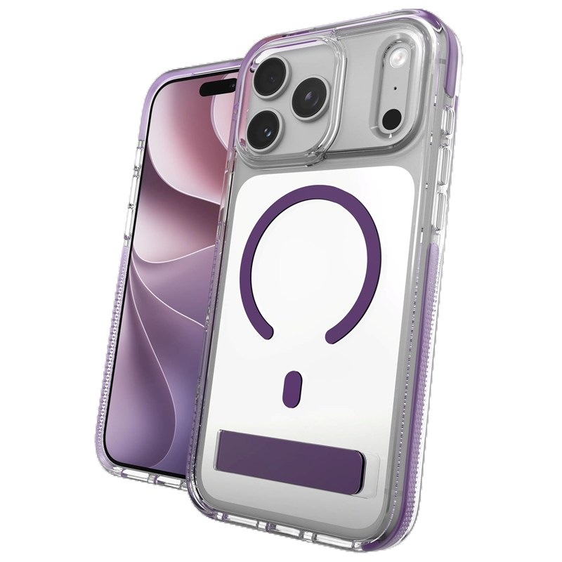 Kryt na mobil ZAGG Santa Cruz Snap Kickstand, Camera Button na Apple iPhone 18 Pro / 17 Pro fialový