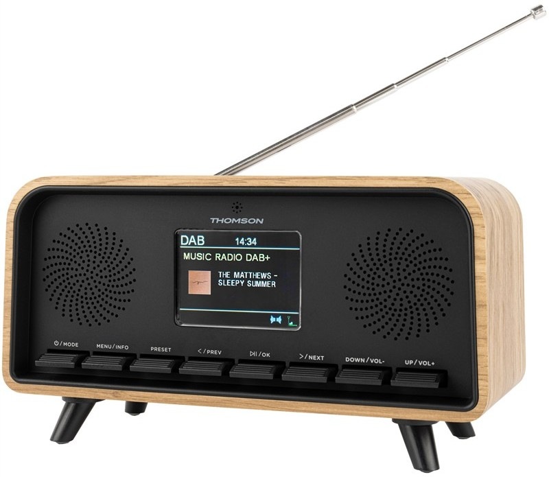 Radiopřijímač DAB+ Thomson RT850DABBT ve vintage designu