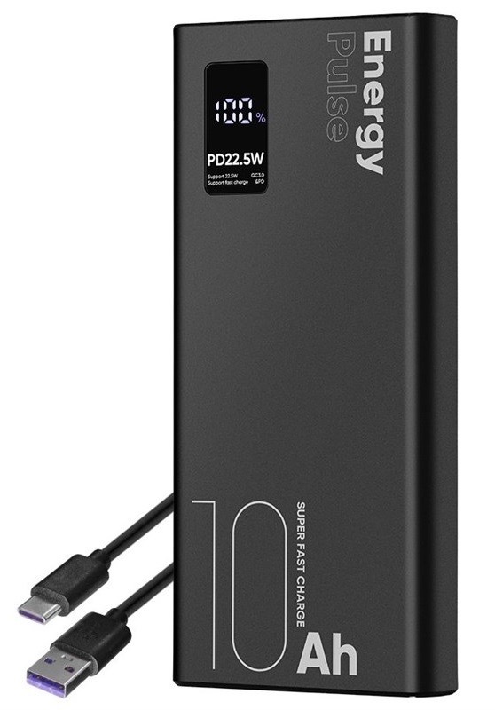 Powerbanka Obal:Me EnergyPulse 10000mAh černá