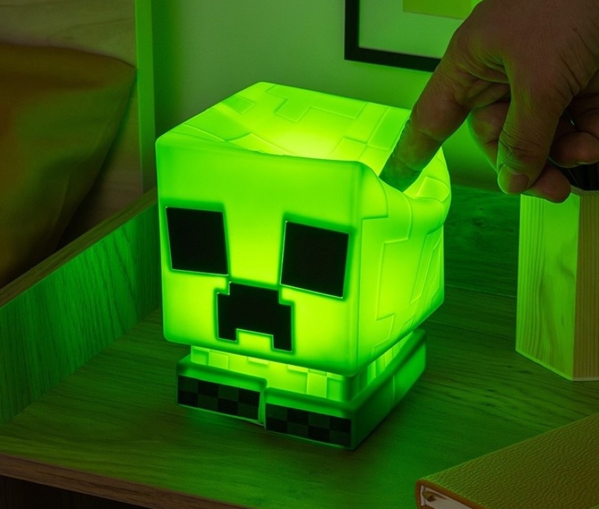 Dekorativní LED Paladone SquishyGlo Creeper zelená Stolní lampička Epee Minecraft SquishyGlo Creeper - zelená