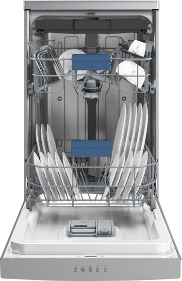 Myčka nádobí Beko BDFS15031X nerez Detail obrázku myčky.