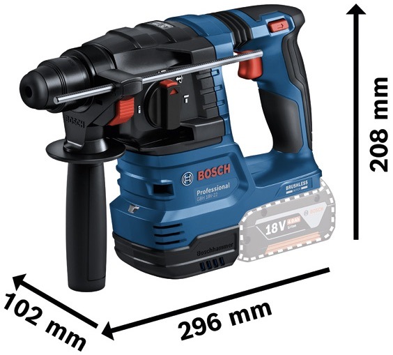 Sada aku nářadí Bosch Professional 18V GBH+GSR+GBA+GAL (s baterií) Aku vrtací kladivo Bosch