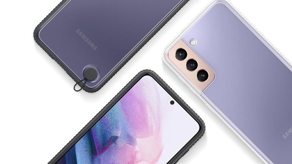 Kryt na mobil Samsung Galaxy S21 5G černý/průhledný Kryt na mobil Samsung Galaxy S21 5G černý/průhledný