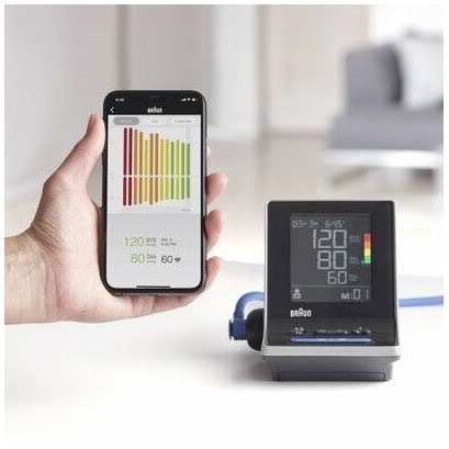 Tlakoměr na paži Braun ExactFit 5 Connect BUA6350, Bluetooth černý