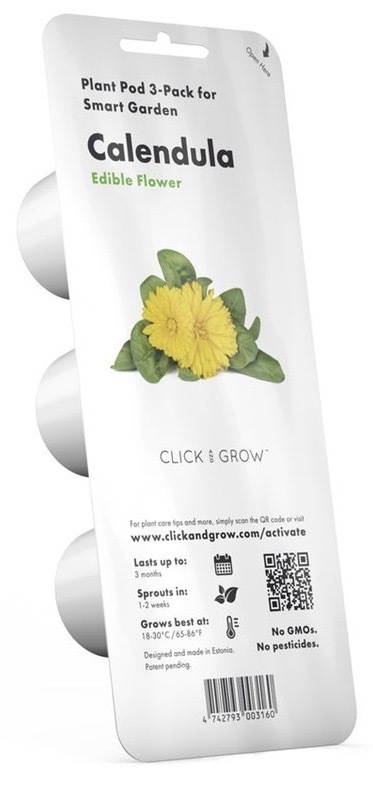 Semínka Click and Grow s rychlým cyklem pěstování, 3 ks sazenic