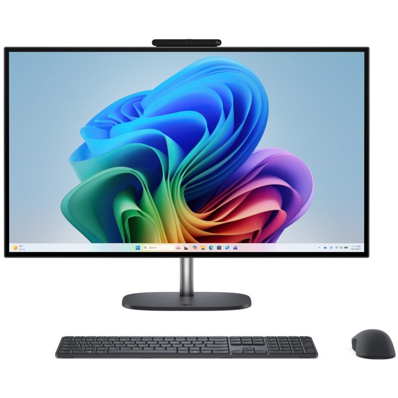 All-in-one počítač HP OmniStudio X AiO AI 27-cx0002nc, černá/šedá barva.