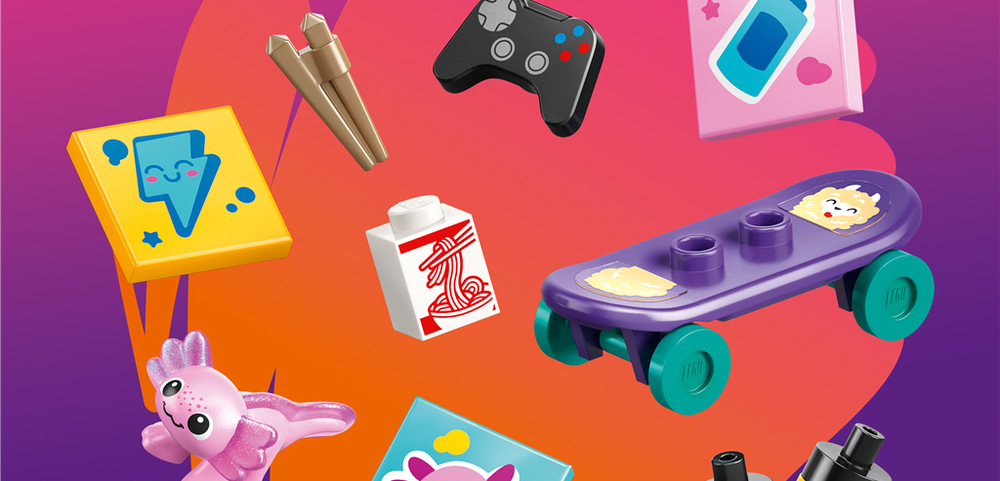 Stavebnice LEGO® Friends 42687 Liann a její rodinný dům Gekon i axolotl mají vlastní terárium a krmení, takže děti mohou do příběhů zapojit péči o mazlíčky.