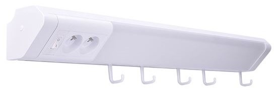 Stropní svítidlo Solight 2x zásuvka, vypínač, 10W, 4100K, 51cm bílé