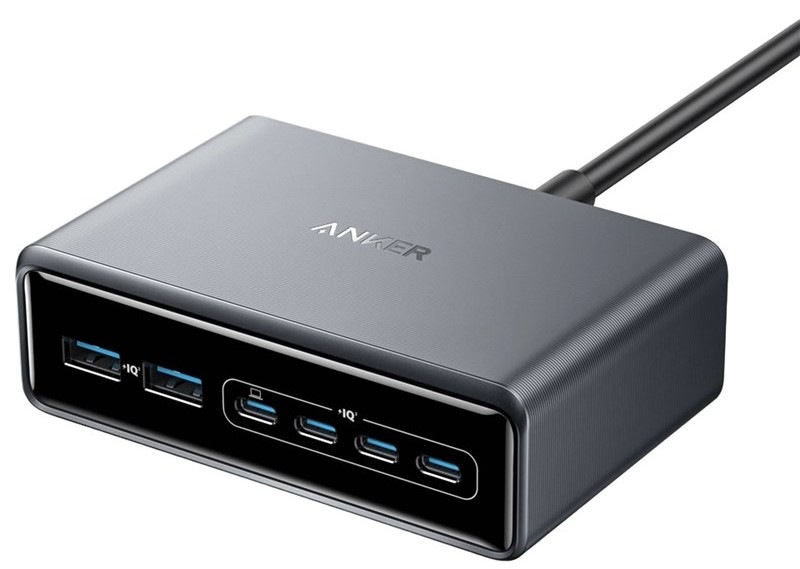 Nabíječka do sítě Anker Prime Charger 200W, USB-C/USB, GaN - černá