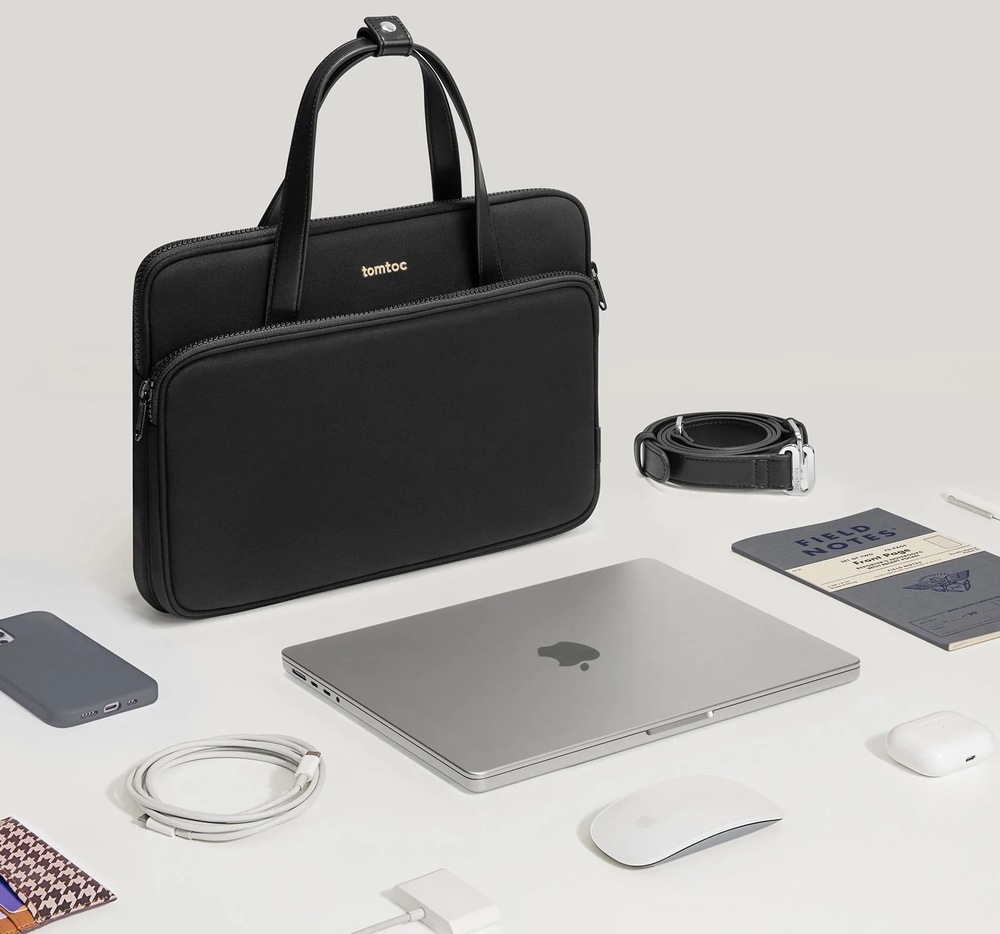 Brašna na notebook tomtoc Shoulder Bag na 14" a 13" MacBook Pro / Air - černá