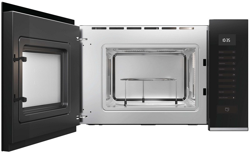 Mikrovlnná trouba Haier ID Series 2 H38FMWID2S7 černá mikrovlnná trouba haier H38FMWID2S7 otevřená