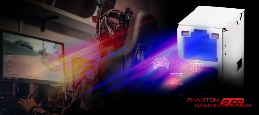 Zvýrazněný konektor 2.5G LAN Phantom Gaming na desce ASRock B860M Lightning WiFi pro rychlé a stabilní připojení