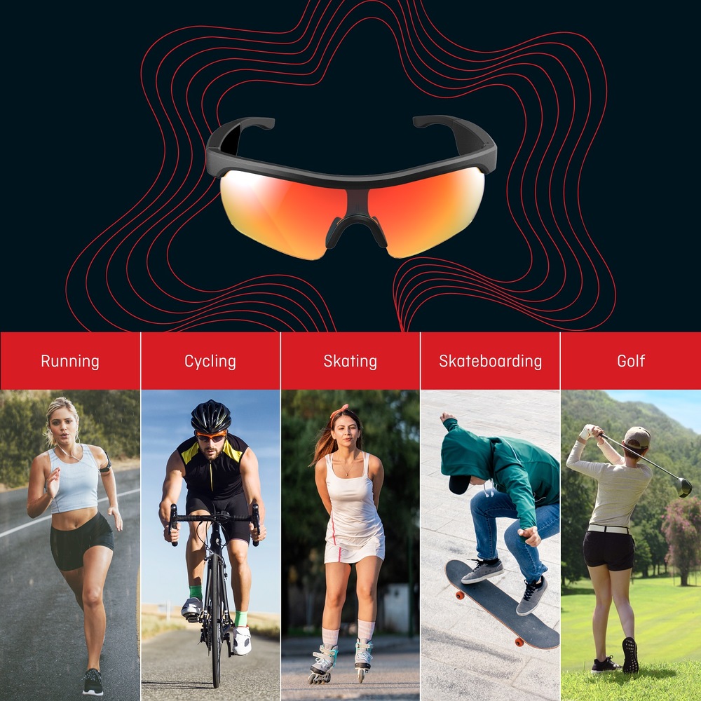 Sluchátka Soundeus Soundglasses 5S sportovní brýle se zabudovanými reproduktory Soundeus Soundglasses 5S