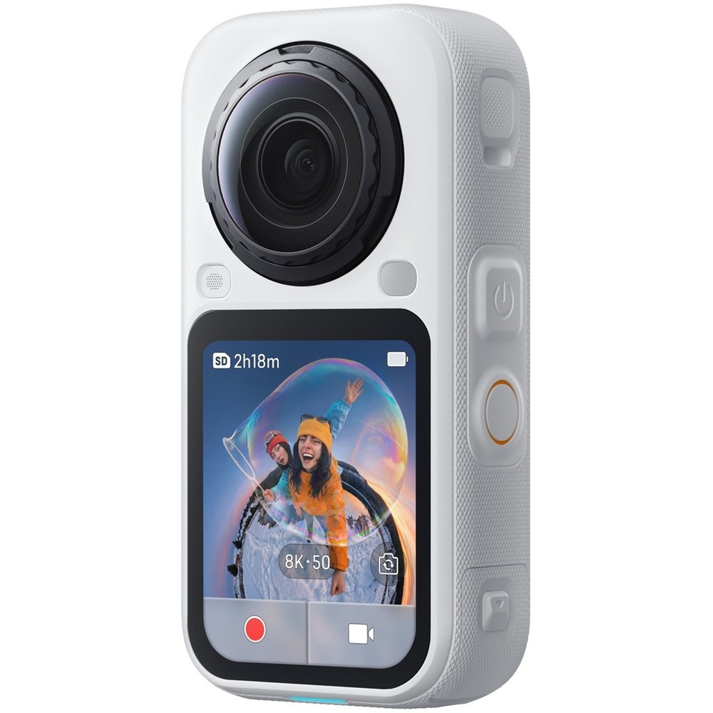 Outdoorová kamera Insta360 X6 Essentials Bundle, pohled z boku