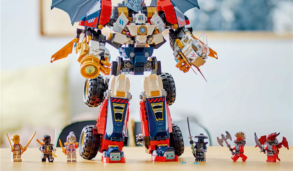 Stavebnice LEGO® NINJAGO® 71834 Zaneův ultrakombo robot Aplikace Builder pomůže sestavit 1 187 dílků a pak měnit robotovu podobu podle příběhu.