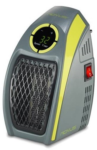 Teplovzdušný ventilátor Rovus Handy heater šedý/zelený