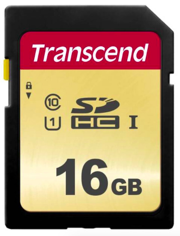 Paměťová karta Transcend 500S SDHC 16GB UHS-I U1 (Class 10) (95R/60W)