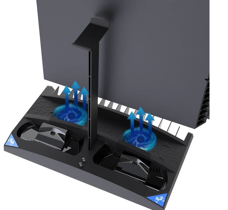 Dokovací stanice iPega P4009 s chlazením pro PS4/PS4 Slim černá Dokovací stanice iPega P4009 pro PlayStation 5 / PlayStation 4