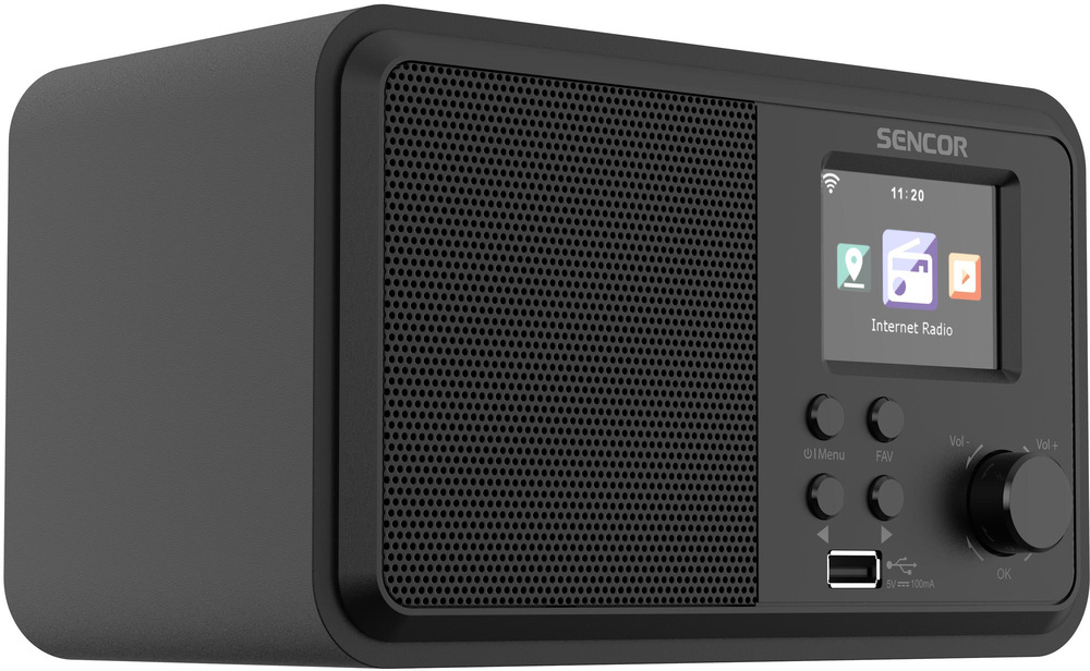Internetový radiopřijímač s DAB+ Sencor SIR 5100WDB černý SNR35060366_03