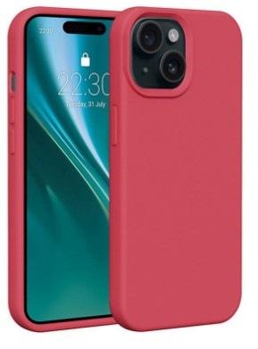 Kryt na mobil CPA Etteri na Apple iPhone 15 v červené barvě